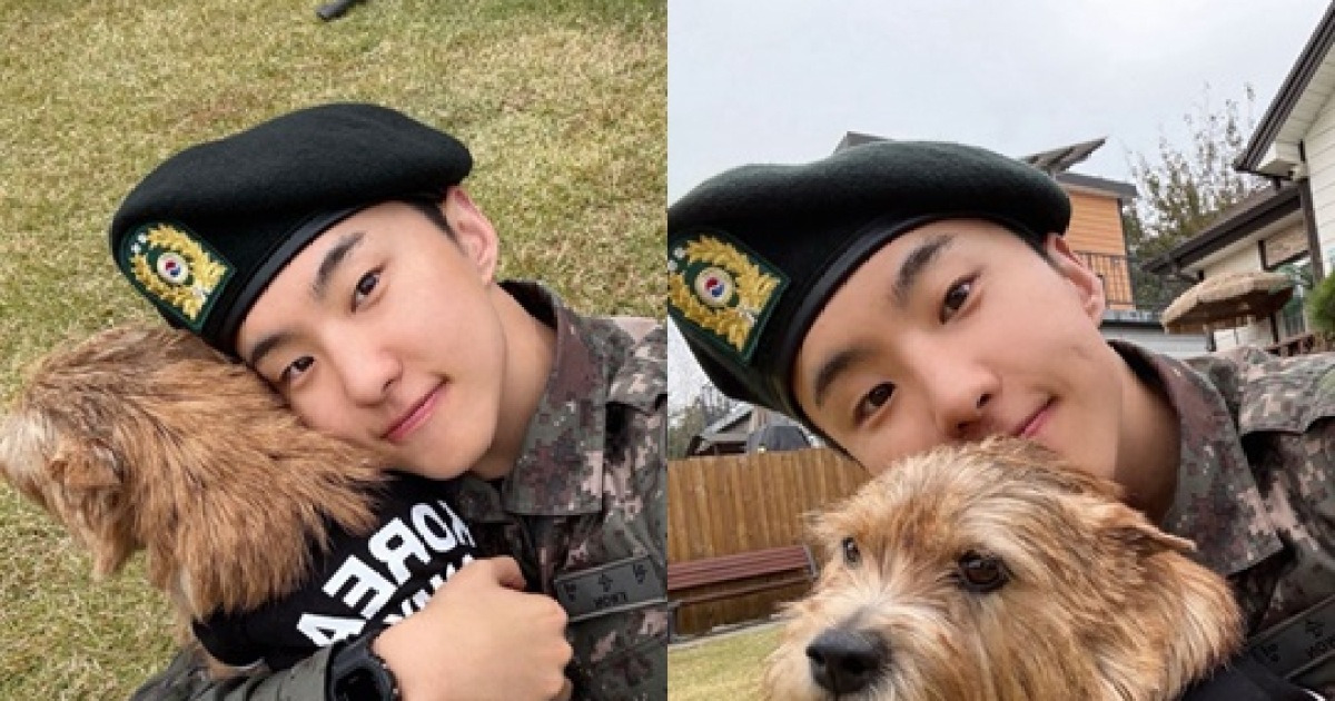 세븐틴 호시, 훈련소 수료.."이병 권순영" 표창+반려견도 함께 [스타이슈]