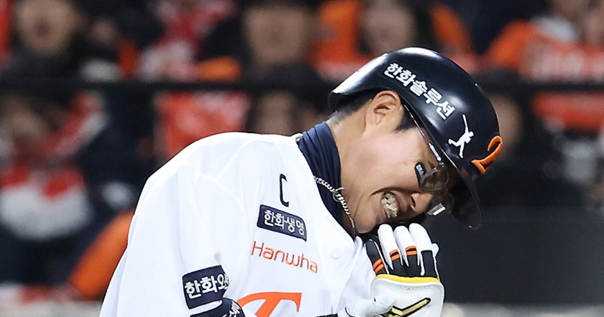 ‘채은성 아찔 손목 사구’ 대전의 야유, 무슨 일이… 한화 짜내기 선취점, LG는 병살타에 울었다