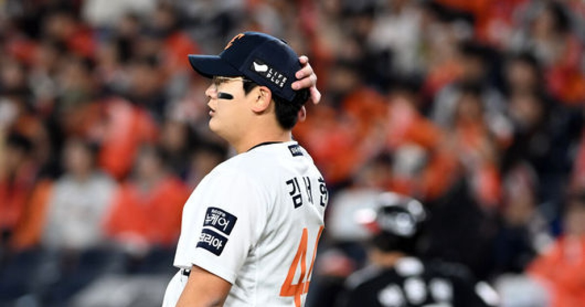 ERA 20.77 김서현 쇼크, ‘준우승’ 김경문은 왜 끝까지 감쌌나 “나중에 팀을 더 좋은 자리에 올려놓을 것” [KS5]