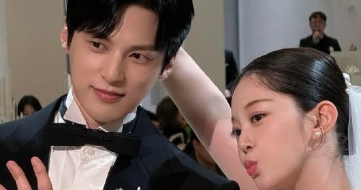 결혼한 김가은·윤선우 "인생 가장 행복…잘살겠다"