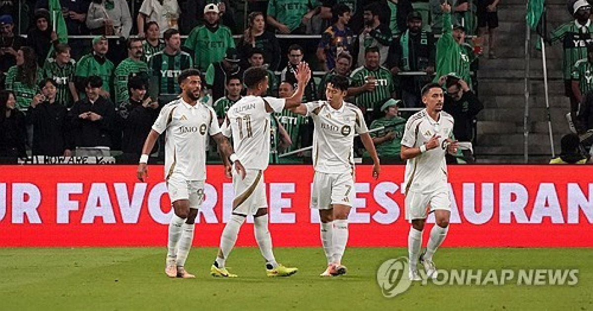 '손흥민 1골1도움' LAFC, 오스틴 완파하고 PO 2R 진출