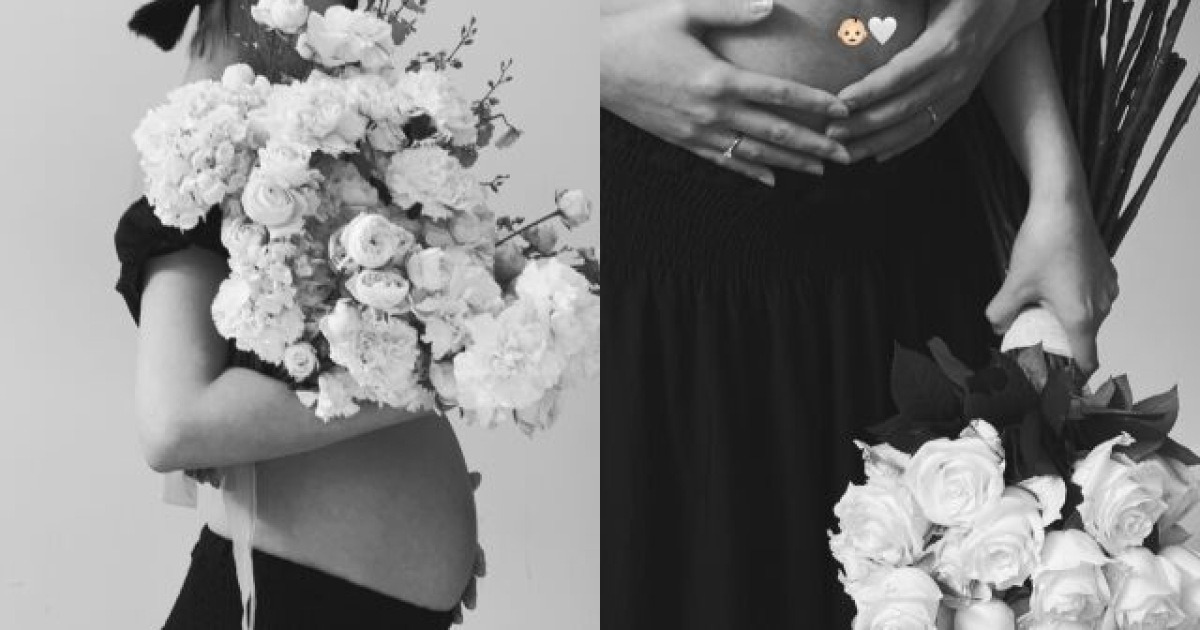 'AOA 출신 유나' 유나, 만삭 D라인 공개