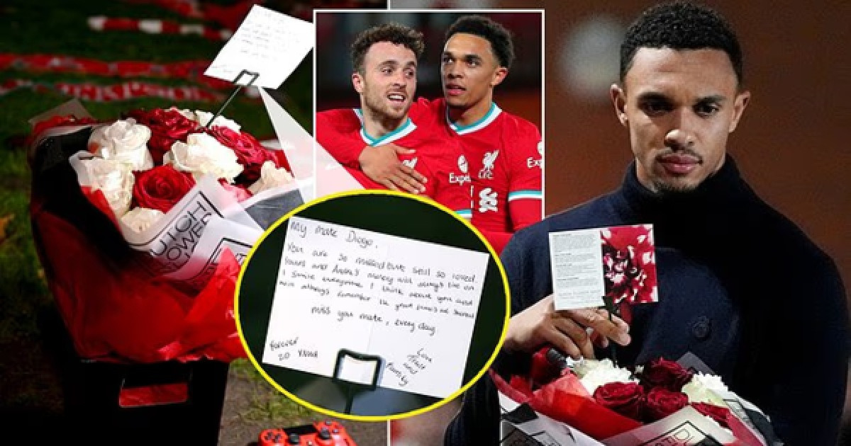 비통 "친구야, 매일 네가 그립다"...향년 28세 안타깝게 세상 떠난 故 조타 추모 장소 찾은 아놀드, "넌 결코 혼자가 아냐"