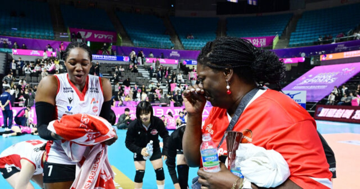 '엄마 왜 울어?'…배구 선수 출신 엄마의 눈물에 당황한 '특급 외인' [곽경훈의 현장]