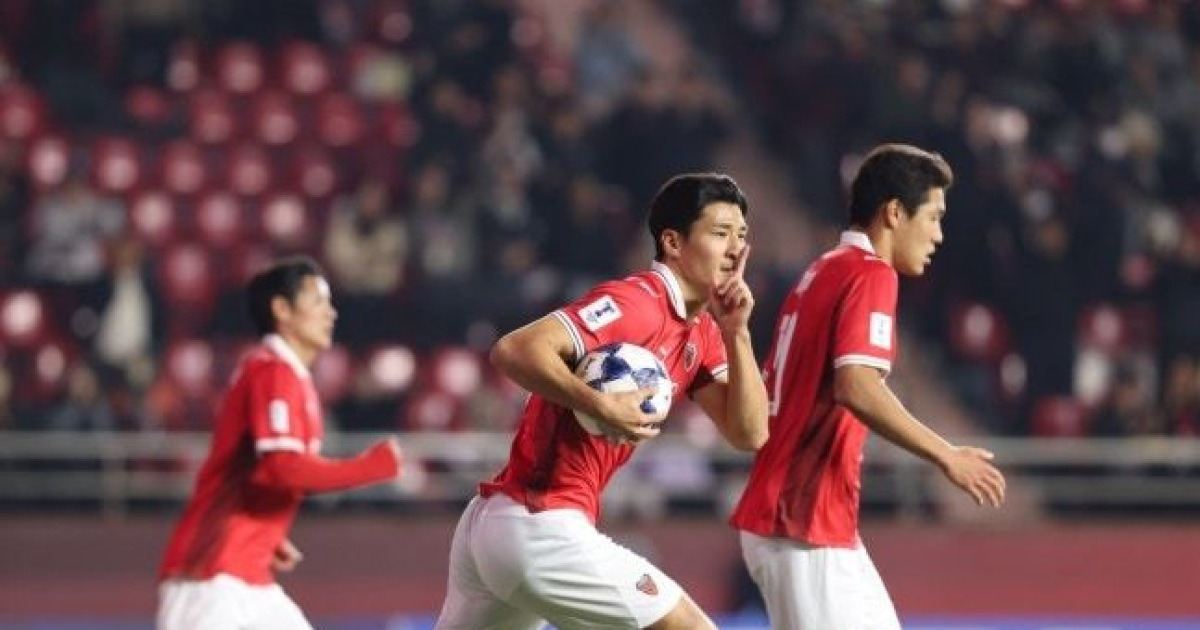 K리그1 포항, 홈에서 탬피니스와 1-1 무승부…설욕 실패