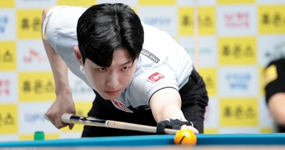 ‘20대 젊은피’ 한지승, 강민구에 완승 64강 진출…최성원 강상구 박기호도 합류[하이원배PBA]