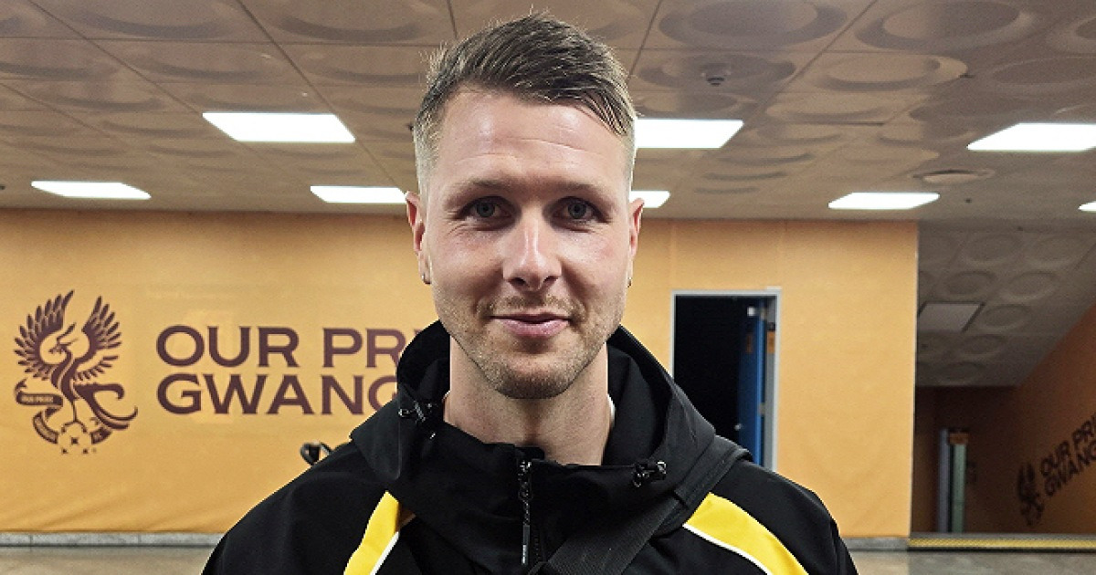 K리그 최초 ‘얼음 왕국’ 아이슬란드 출신 프리드욘슨의 데뷔골 “이정효 감독님 요구 이해하기 시작했어” [MK광주]