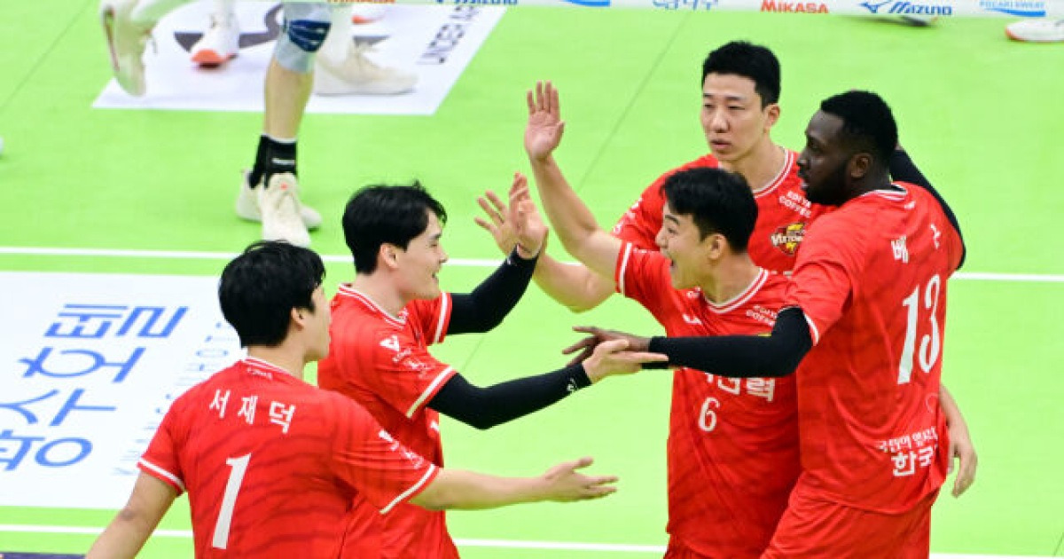 ‘일단 이기긴 했는데…’ 초반-후반 너무 달랐던 한국전력, OK저축은행 간신히 꺾고 2연승 [MD수원]