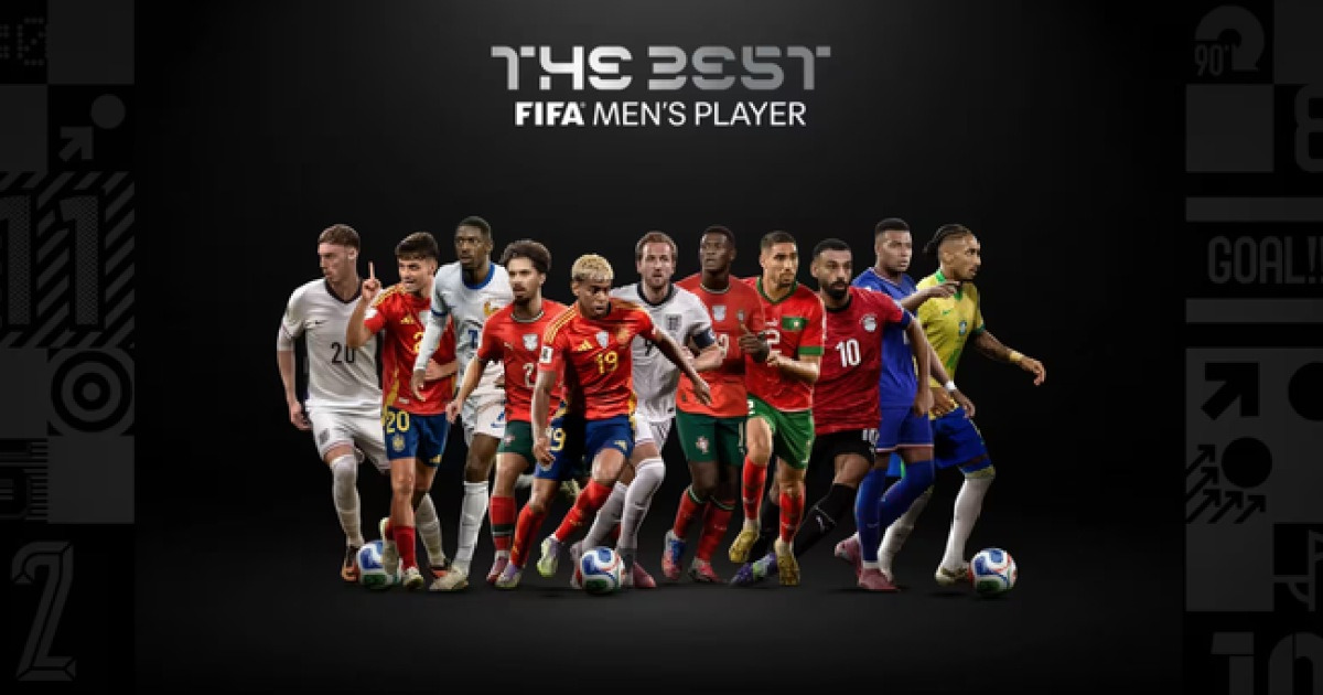 [오피셜] 뎀벨레-음바페-야말, 2025 FIFA 더 베스트 올해의 선수 11인 후보