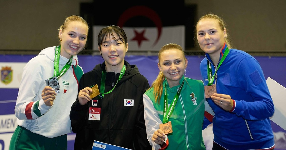 펜싱 女 사브르 에이스 전하영, 알제리 월드컵 2연패…오상욱 동메달