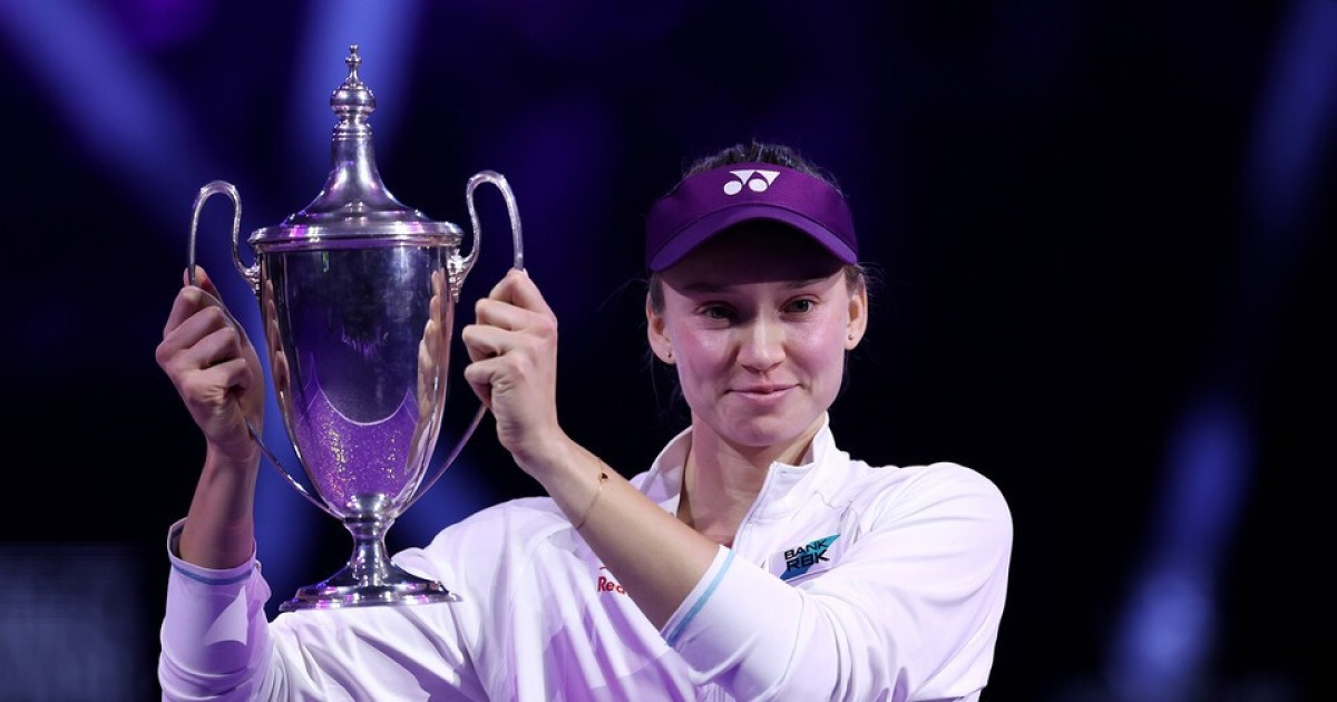 'WTA 삼대장으로의 복귀?' 엘레나 리바키나, 생애 첫 WTA 파이널스 우승.. 5위로 시즌 마감