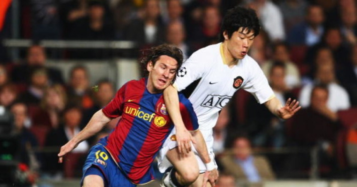 "바르셀로나 감독이 오라고 했는데" 박지성의 고백…"맨유 선택 잘했어"→왜? "메시가 있더라"