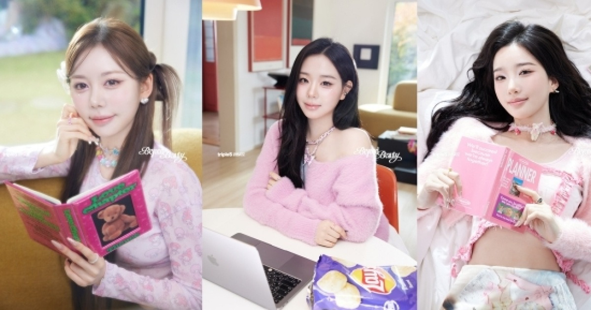 트리플에스 미소녀즈, 두근두근 sun 개인 콘셉트 오픈…핑크빛 설렘