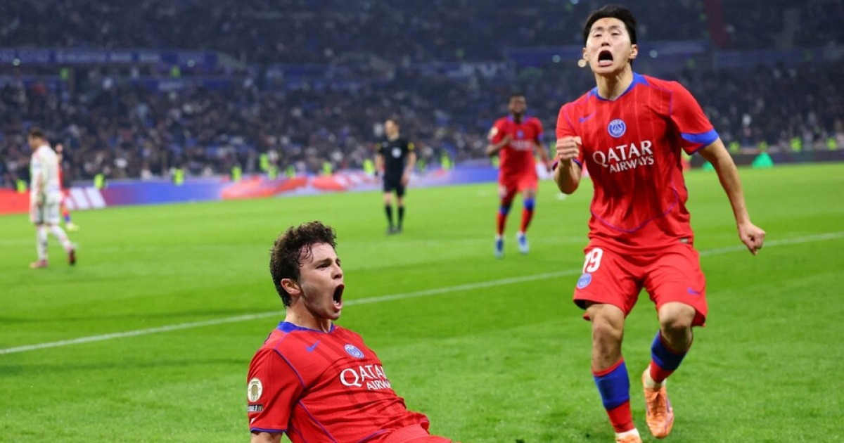 코너킥 전담 이강인 결승골 합작…PSG, 리옹 꺾어