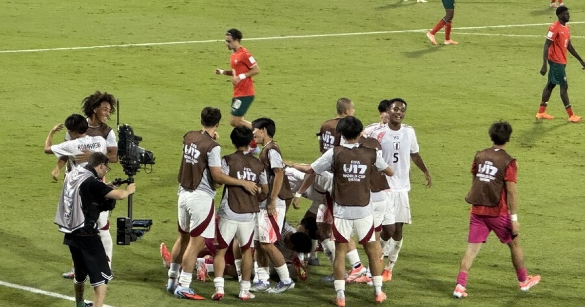 [현장 REVIEW] 일본, 월드컵 대이변…포르투갈 2-1 제압 ‘B조 1위 U-17 토너먼트 진출’ 확정