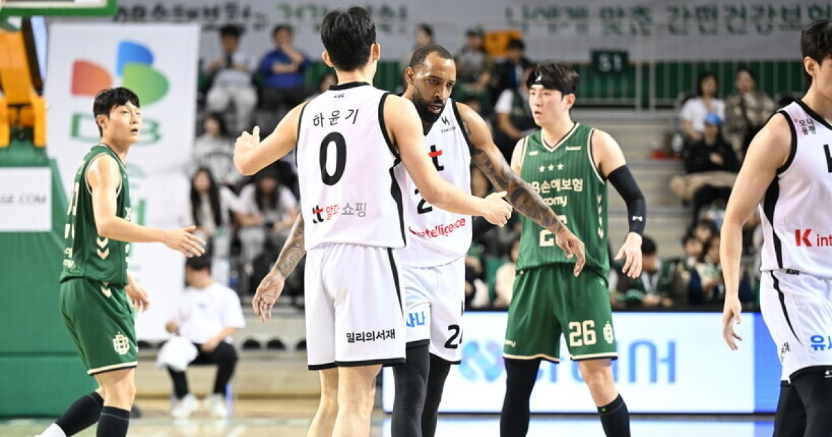 ‘종료 시점 울린 휘슬이 만든 결승 득점’ KT, 접전 끝에 DB 꺾고 3연패 탈출!