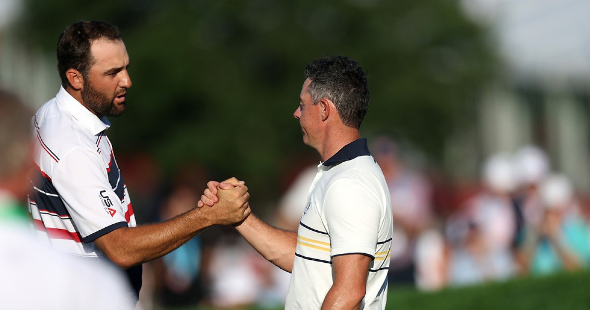 셰플러와 매킬로이, ‘절친’·라이더컵 단장과 팀 이뤄 맞대결…중국 리하오통은 매킬로이 팀에 뽑혀