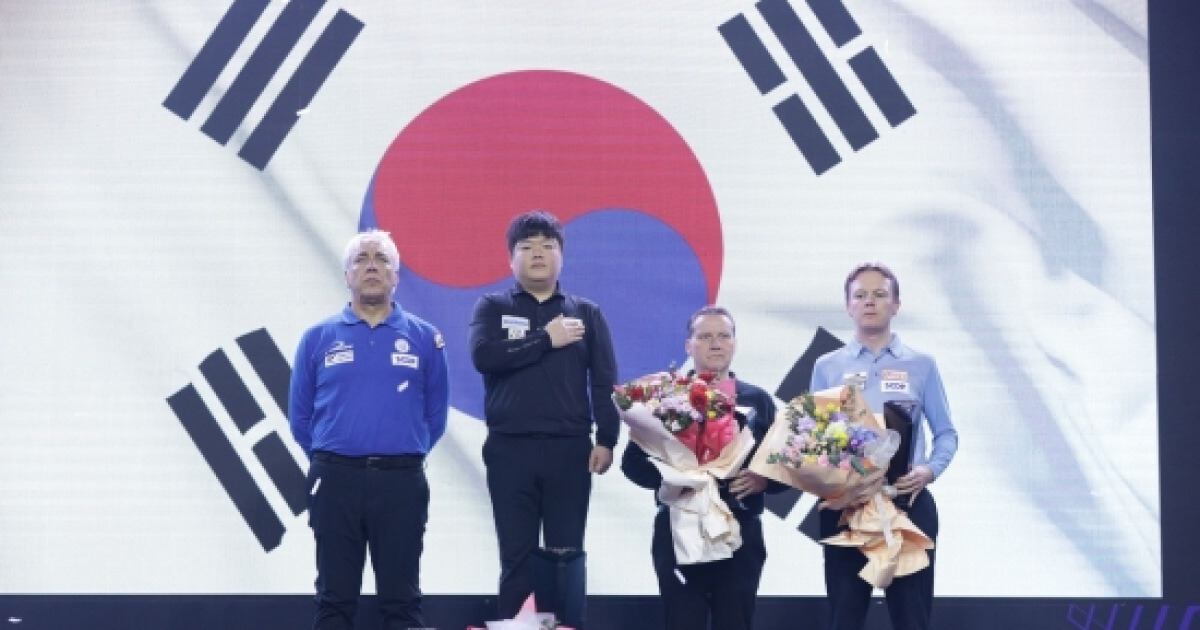 조명우, '2025 광주 3쿠션 월드컵' 우승…세계랭킹 1위 탈환