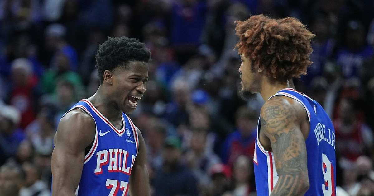 종료 8.7초 전 터진 위닝 팁인 득점···필라델피아, 보스턴에 2점차 진땀승