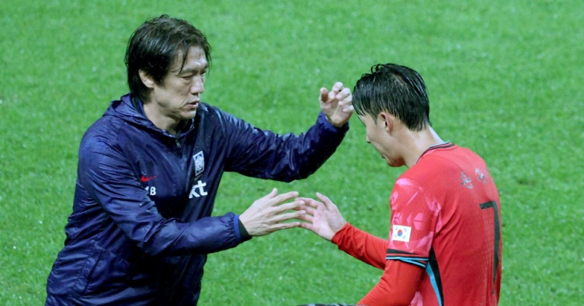 '평균 54분' 급격히 줄어든 손흥민 출전시간, 홍명보 "특별한 이유는 없다"