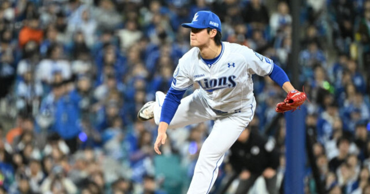 '이럴 수가' 홈런→볼넷→안타→사구→강판, 삼성 아기사자 도쿄돔 중압감에 떨렸나…0이닝 4실점 충격, 무사 만루서 내려가다