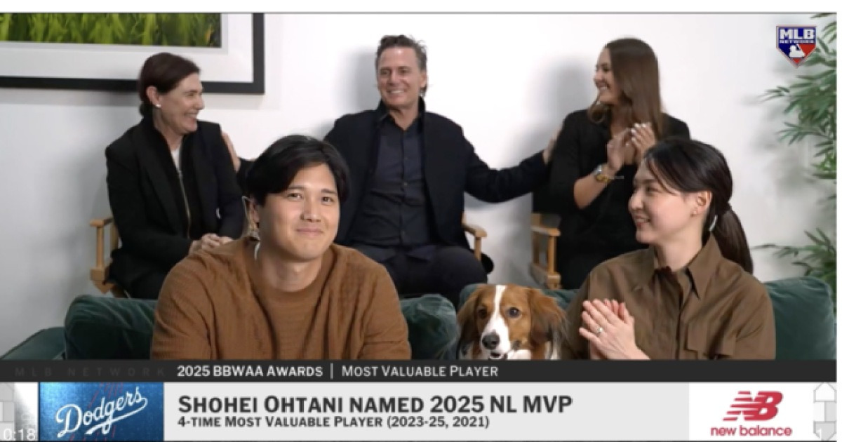 '독보적인 커리어' 최초의 만장일치 MVP 4차례 주인공 오타니, "은퇴 후 돌아본다면…"