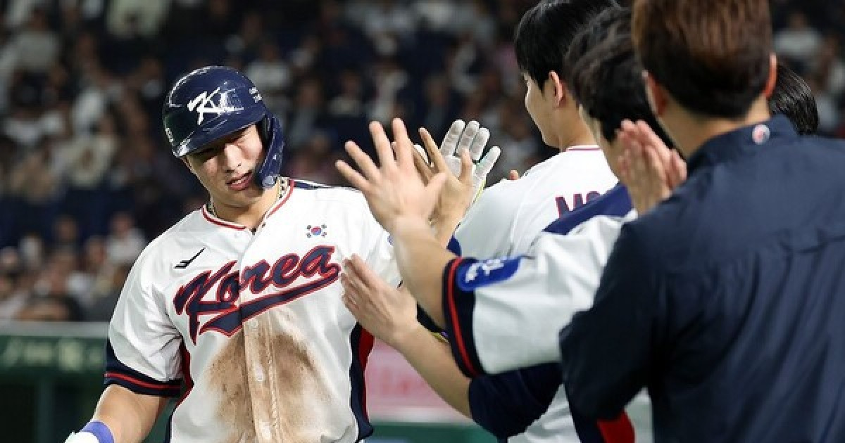 '김주원 9회말 2사 동점포' 한국, 일본과 무승부 '10연패 끊어내'