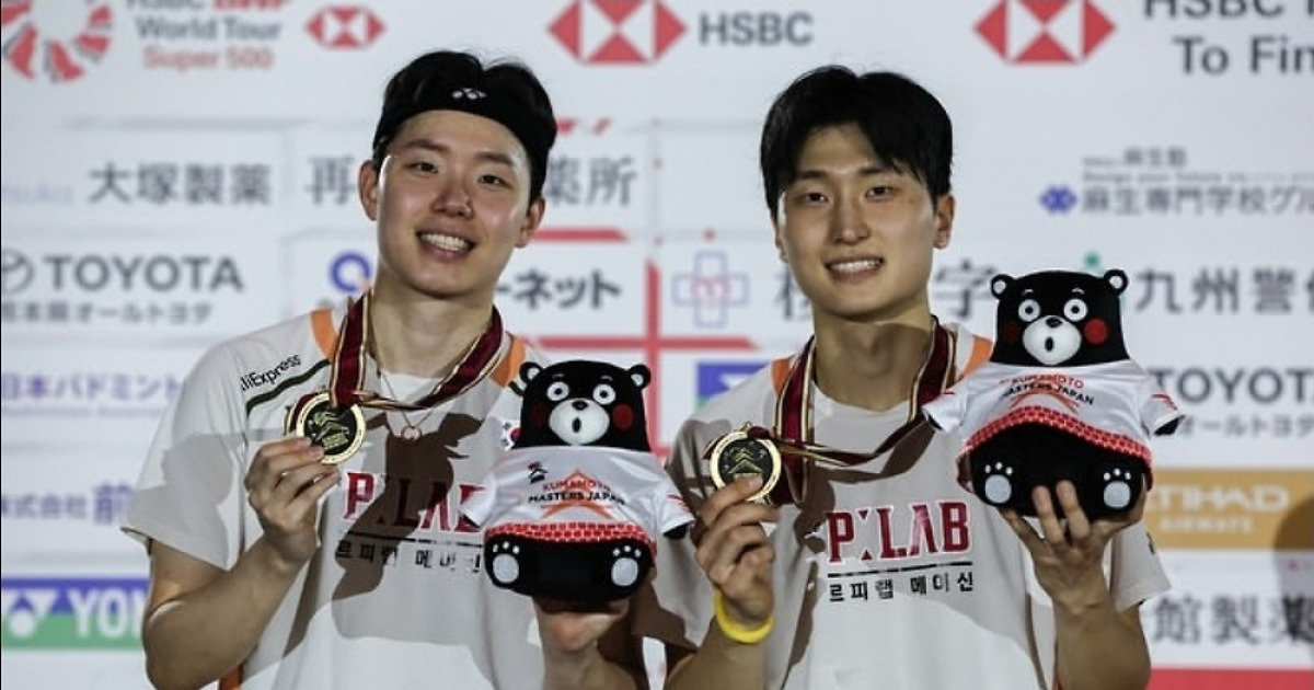 "韓, 21세기 세계 최초 기록! 서승재-김원호 레전드 되다"…남자복식 '10관왕' 위업→세계배드민턴연맹도 극찬