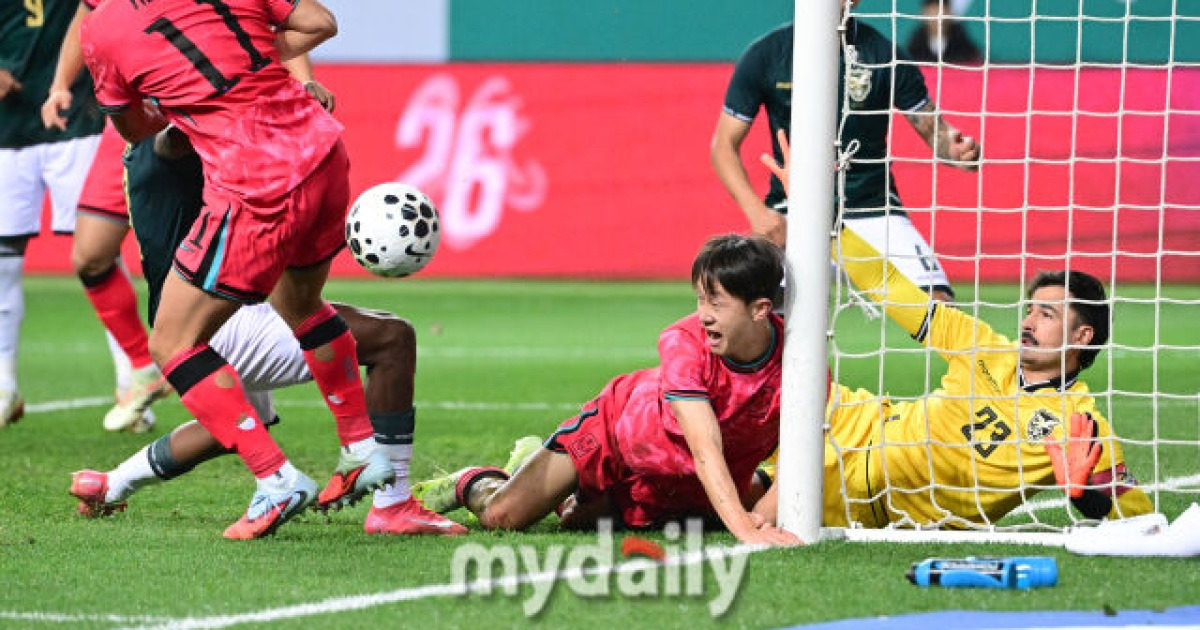 이재성 골대 충돌 막아낸 볼리비아 골키퍼 자국에서 비난…'대표팀 수준 선수 아니다'