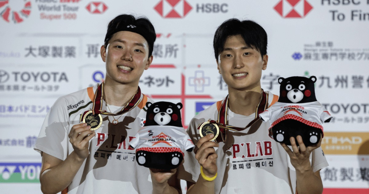 [김종석의 그라운드] 복식 황제 서승재-김원호. 포기 모르는 집중력, 거미줄 수비, 스피드가 빚은 세계 최강 독주 체제