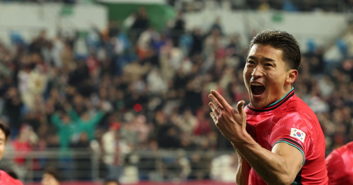 '가나야 3년 만이라 반가워' 조규성, 또 다시 '고공폭격' 준비됐다... WC 향해 본격 '원톱 전쟁'