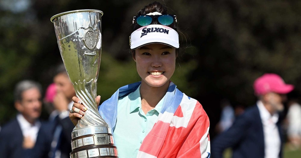 에비앙 우승한 그레이스 김 “골프볼 떨어져 우승 못했을 수도”