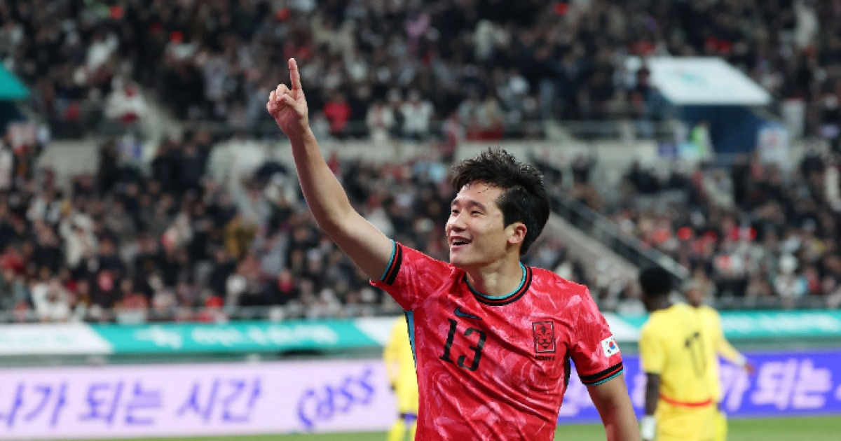 "'슛돌이' 이강인 형, 밥 살게요" 이태석, 첫 골로 올해 A매치 마무리