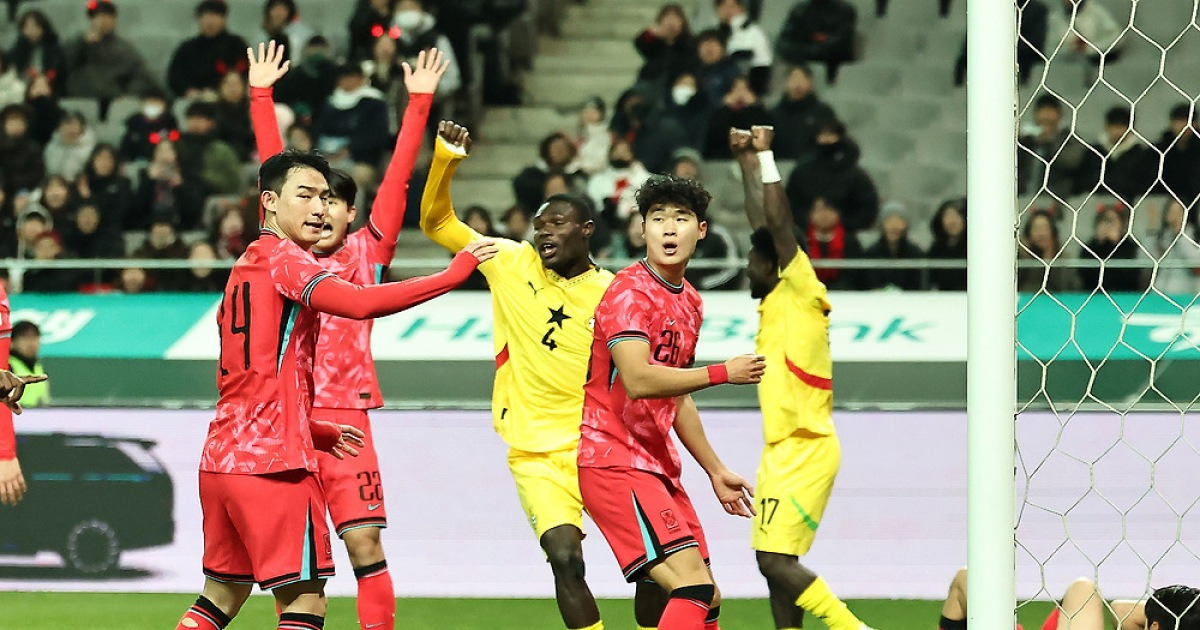 '이태석 결승골' 홍명보호,  올해 마지막 A매치서 가나에 진땀승