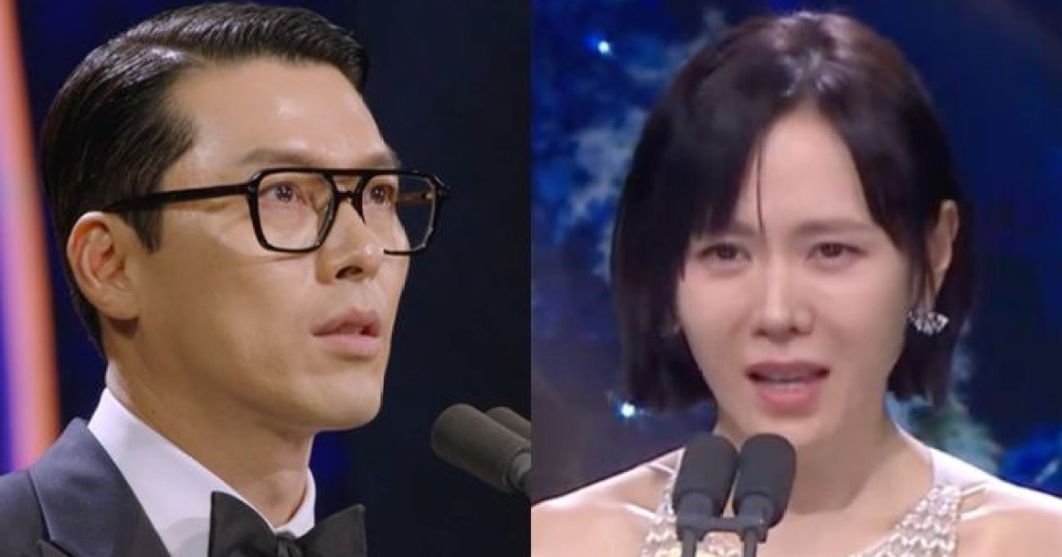 현빈♥손예진, 인기상·주연상 부부동반 2관왕..'어쩔수가없다' 최고작품상 (종합) [46회 청룡영화상]