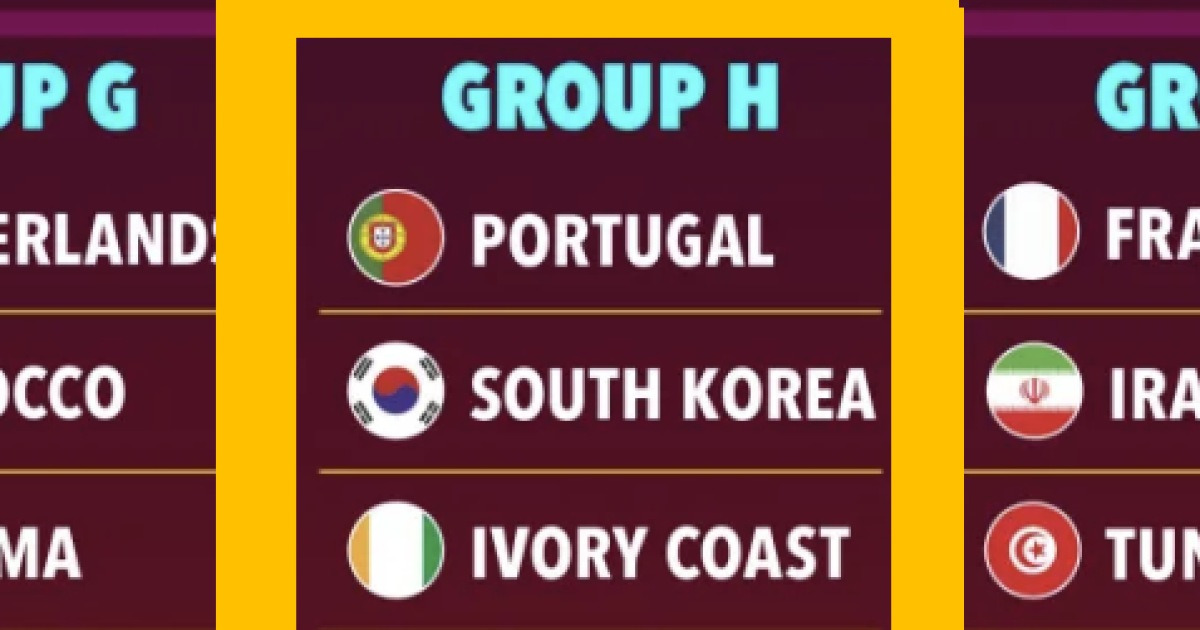 이럴 수가! 홍명보호 '죽음의 조'라니…한국-포르투갈-코트디-이탈리아,  역대급 '최악의 조' 英 매체 시뮬레이션 눈길→日은 초대박 꿀조