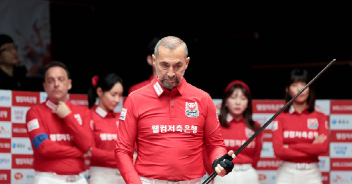 '사이그너 2승 활약' 웰컴저축, SK렌터카 완파…PBA 팀리그 4R 우승 안개속