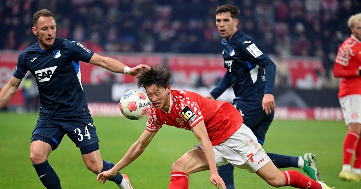 ‘이재성 선발 출전’ 마인츠, 골키퍼 선방쇼 속에 호펜하임과 1-1 무승부