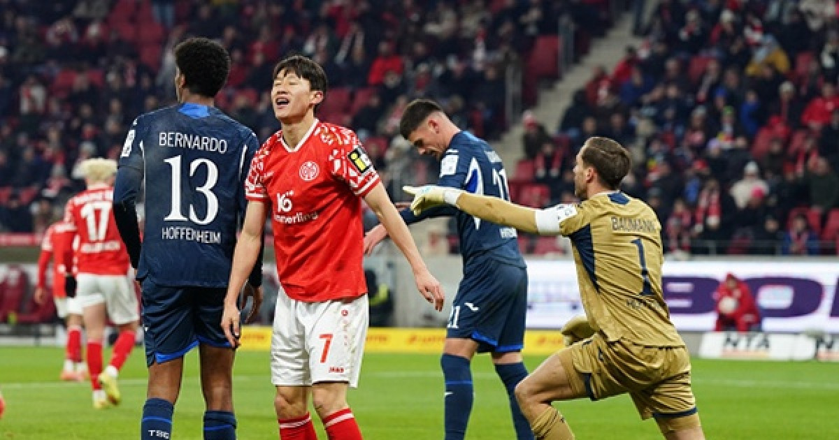 '이재성 67분' 마인츠, 호펜하임과 1-1 무승부…강등권 탈출 실패