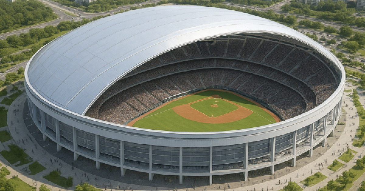 충남도, 천안아산역 인근 '5만석 돔구장' 건립→프로야구 30경기 유치 계획 밝혀…실현 가능성엔 물음표