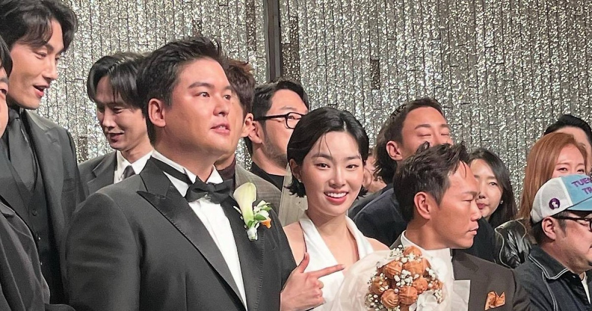 이장우♥조혜원 결혼식에 '호두 부케' 등장…답례품도 호두과자