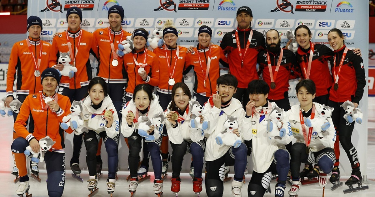 ‘김길리 2관왕+혼성·남자계주 금메달! 월드투어 3차 마지막날 자존심 세운 한국쇼트트랙…금3·은1·동1로 대회 마감