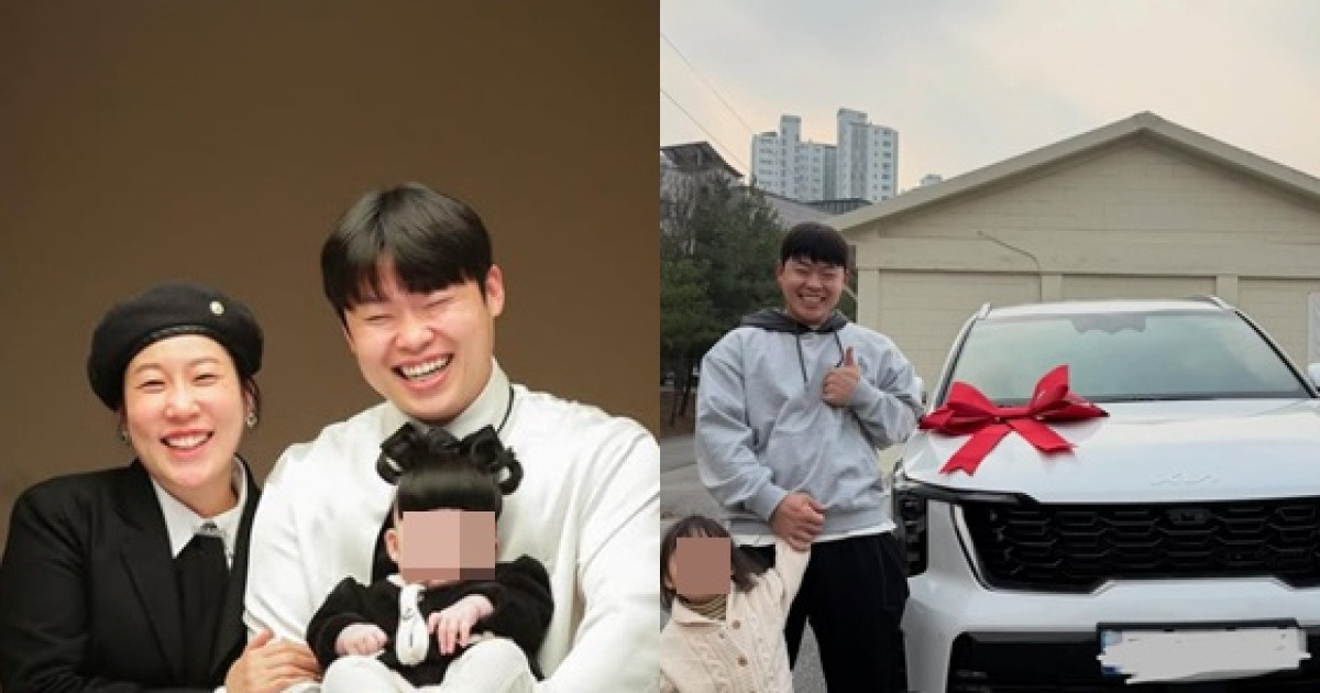 김영희, '10세 연하' 남편에 새 차 사줬다.."할부요"