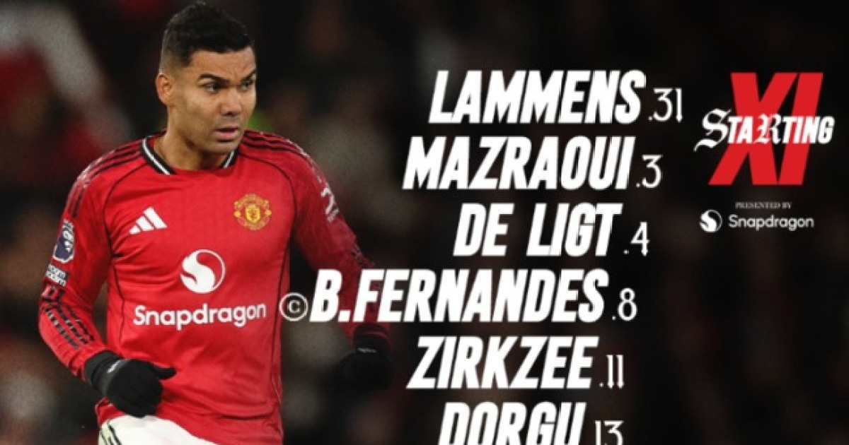 [PL LINE UP] '맨유 떠날래요' 지르크지, 이번 시즌 첫 선발 출전...맨유, 에버턴전 선발 공개