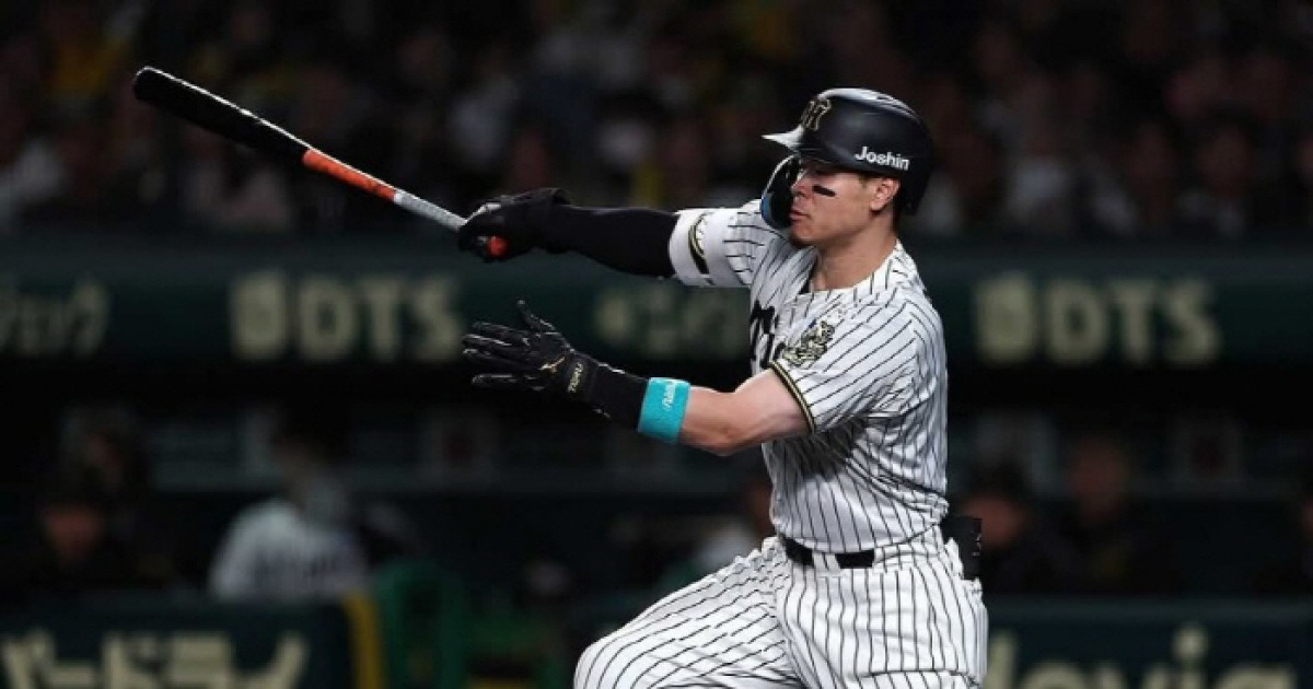 만장일치 6표가 부족했다…득표율 97% 40홈런 4번 타자 '베스트9' 입성, 한신 소속 7명 72년 만에 최다 수상[민창기의 일본야구]