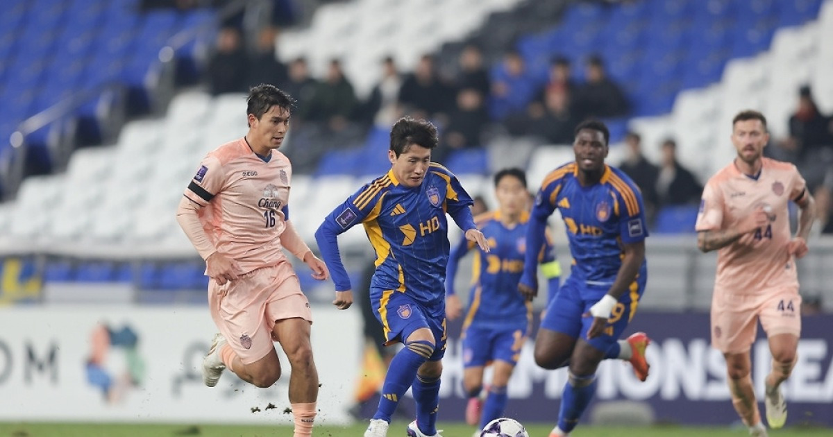 '멸망전 앞두고 로테이션' 울산, 태국 부리람과 ACLE 0-0 무승부