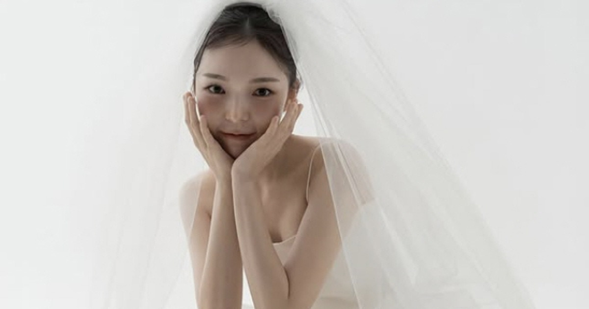 '결혼 D-3' 박진주, 이렇게 청순했나..예비남편♥도 놀랄 웨딩드레스 자태