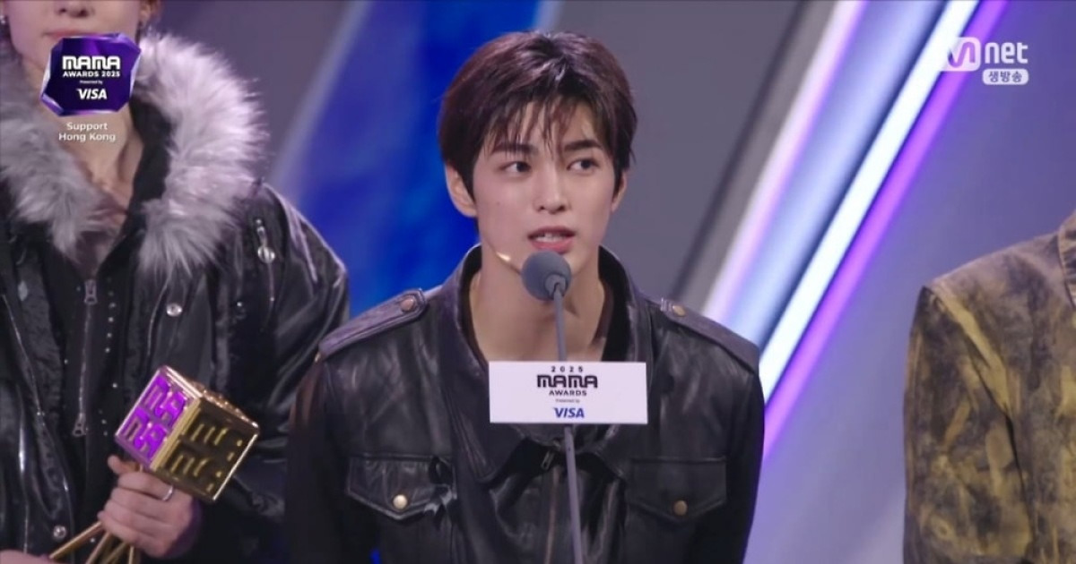 "방시혁·하이브 감사"…'빅히트 막내' 코르티스, 신인상 트로피 주인공 [2025 MAMA]
