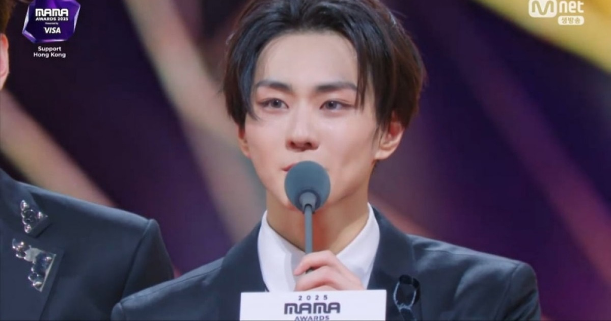 "방시혁, 우릴 사람으로서 존중"…'5주년' 엔하이픈, 대상에 눈물 펑펑 [2025 MAMA]