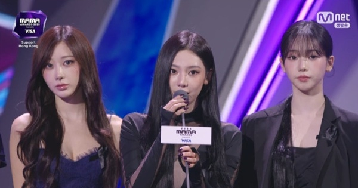 에스파 닝닝 "소방관분들 무탈하시길"…팬스 초이스 수상 [2025 마마]